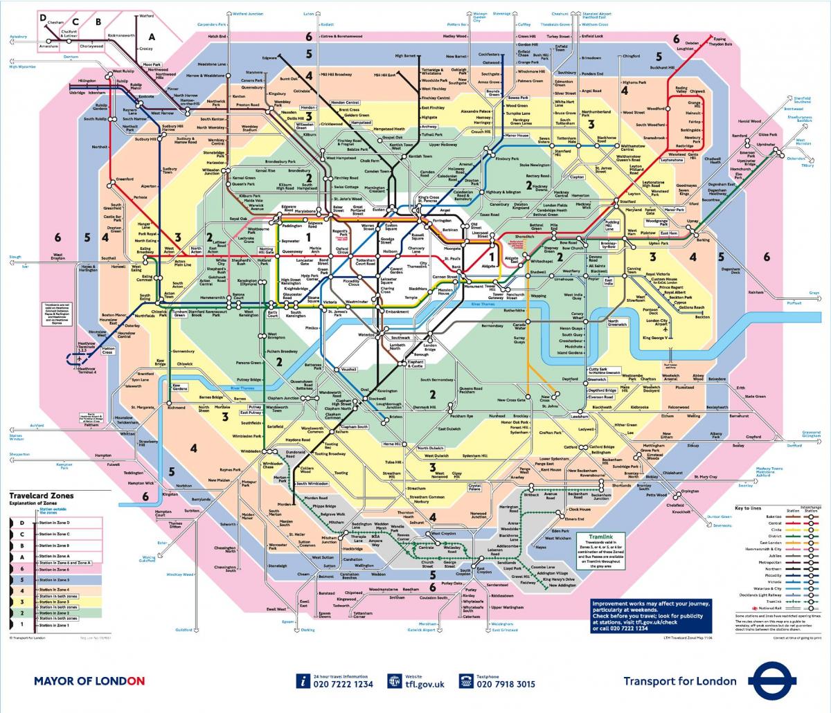 خريطة منطقة لندن
