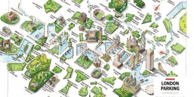 خريطة لندن الحدائق