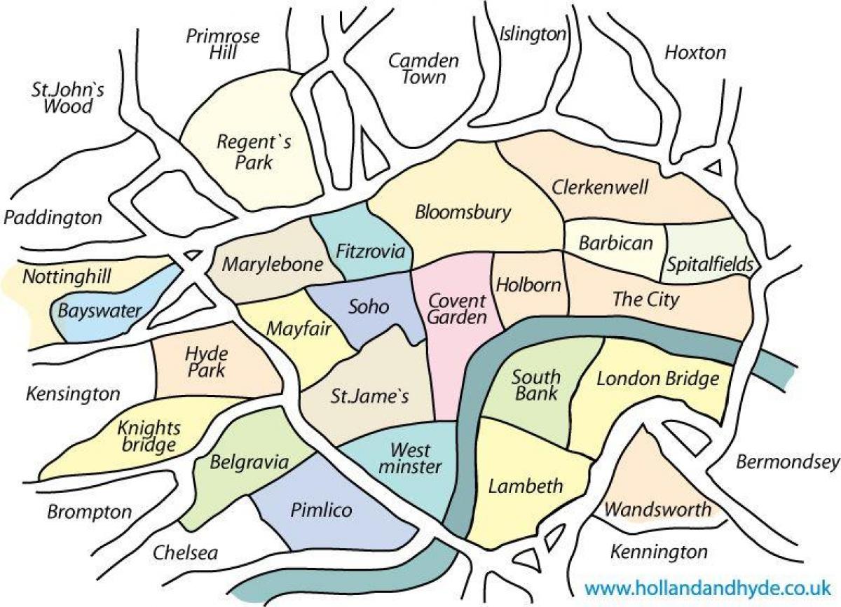 حي خريطة لندن