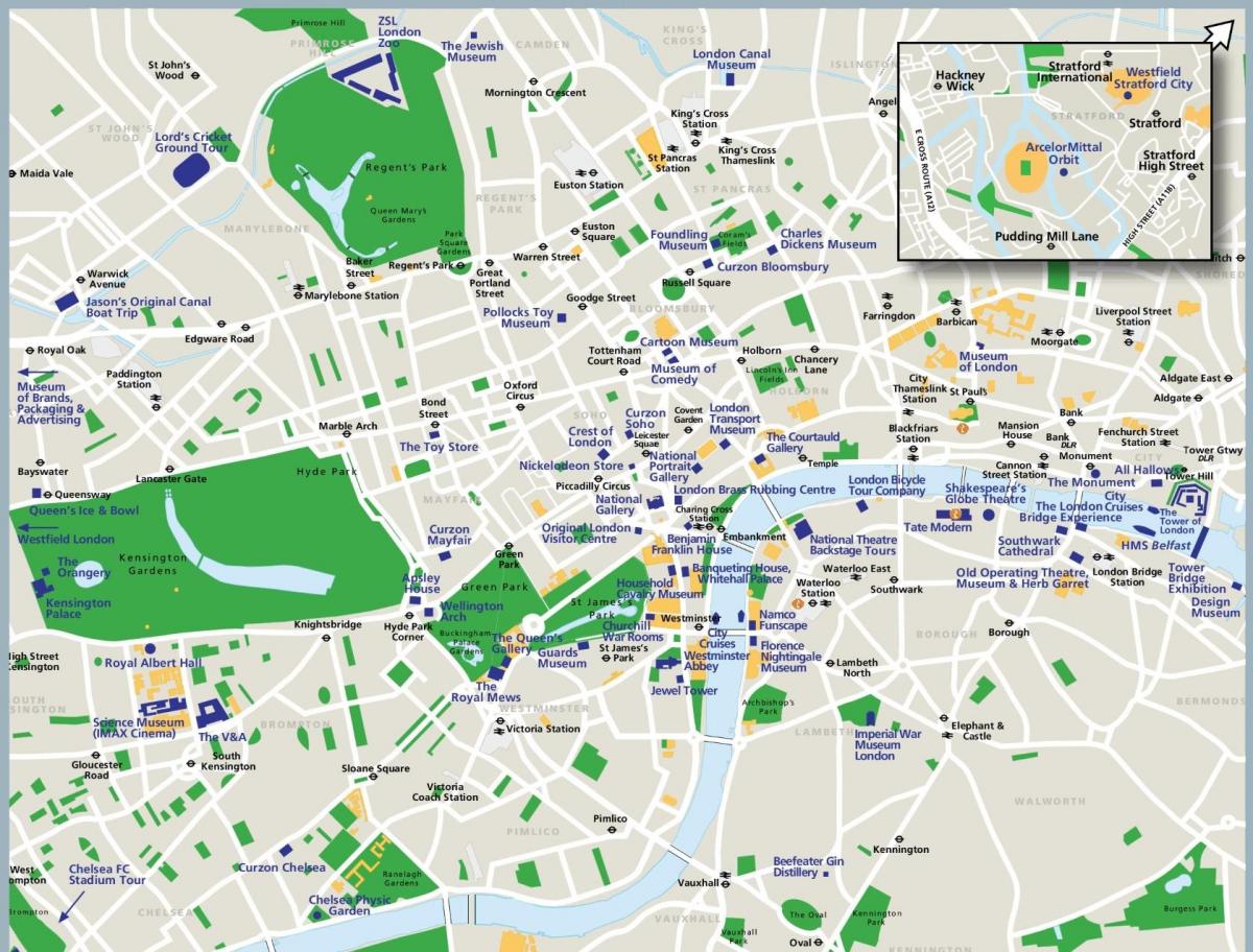 خريطة سياحية من لندن