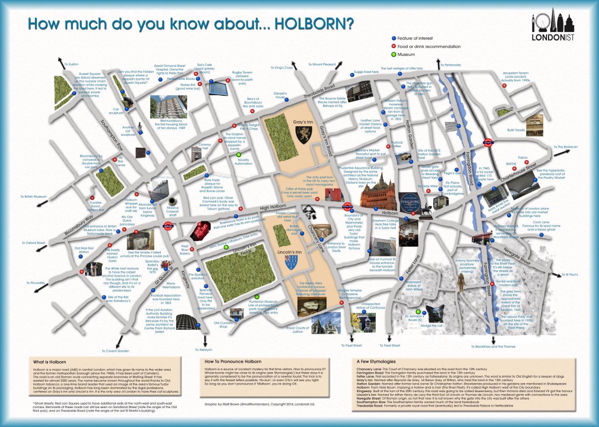خريطة هولبورن لندن