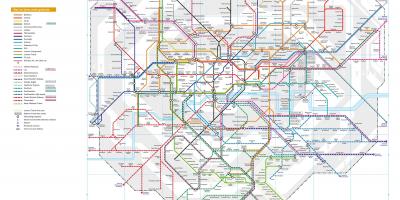 قطار خريطة لندن