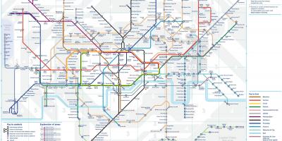 مترو أنفاق لندن أنبوب خريطة