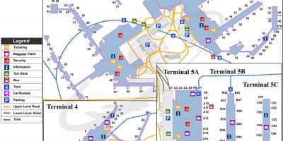 خريطة مطار هيثرو